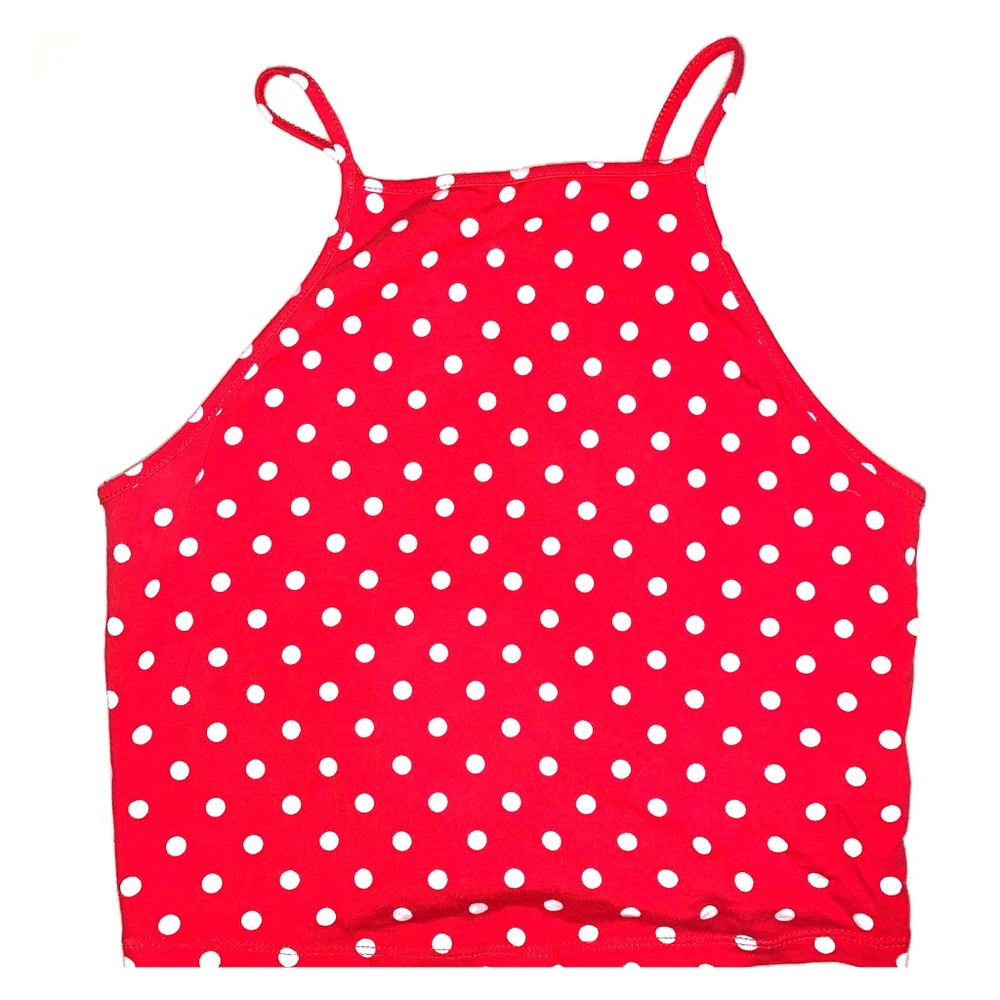 Polka dot crop top